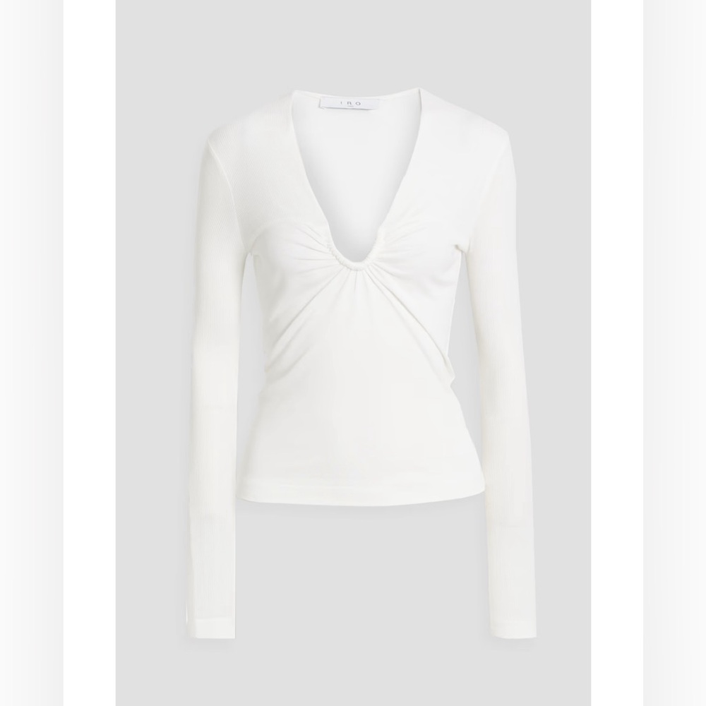 NWT IRO Hallya Ribbed Jersey Longsleeve